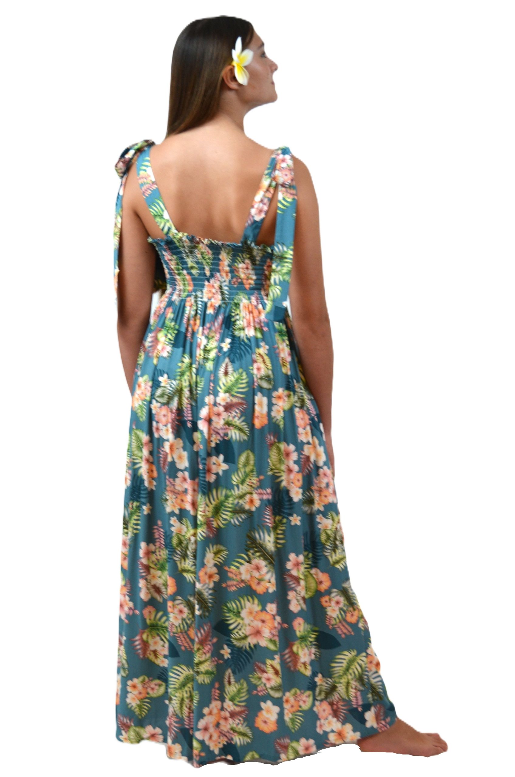 WDD4R: Pixie-shoulder maxi babydoll dress