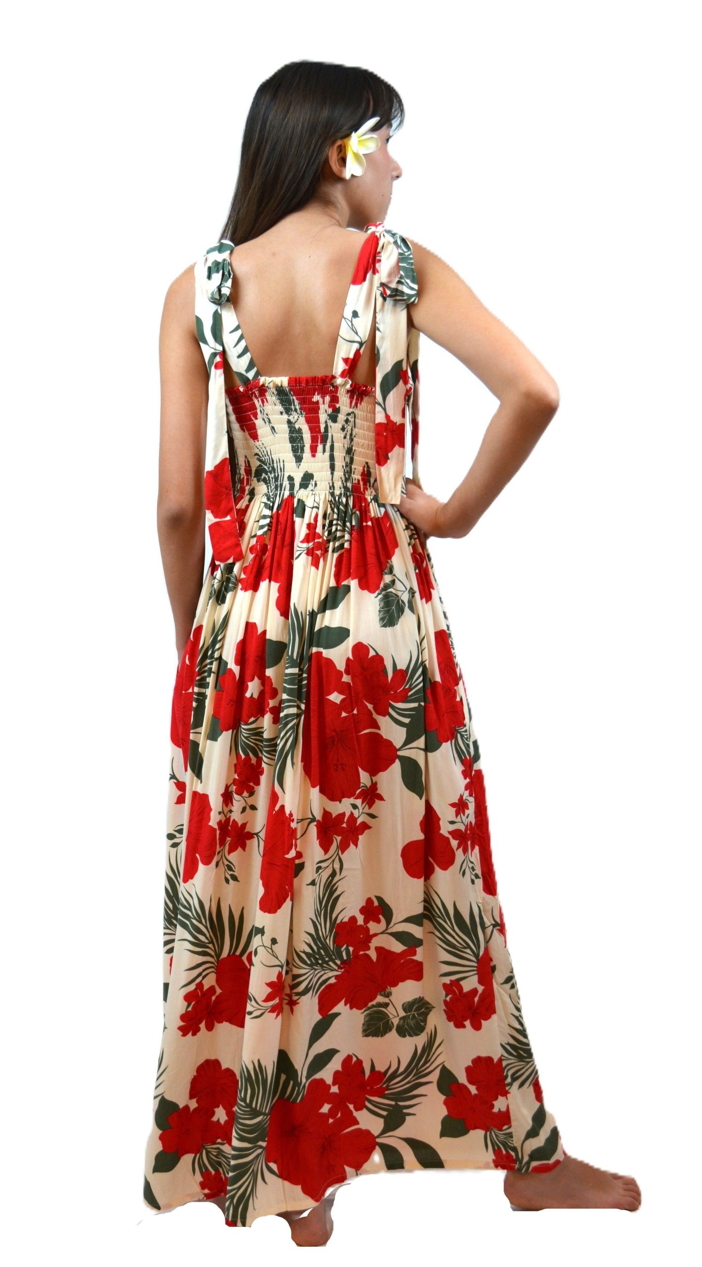 WDD4R: Pixie-shoulder maxi babydoll dress