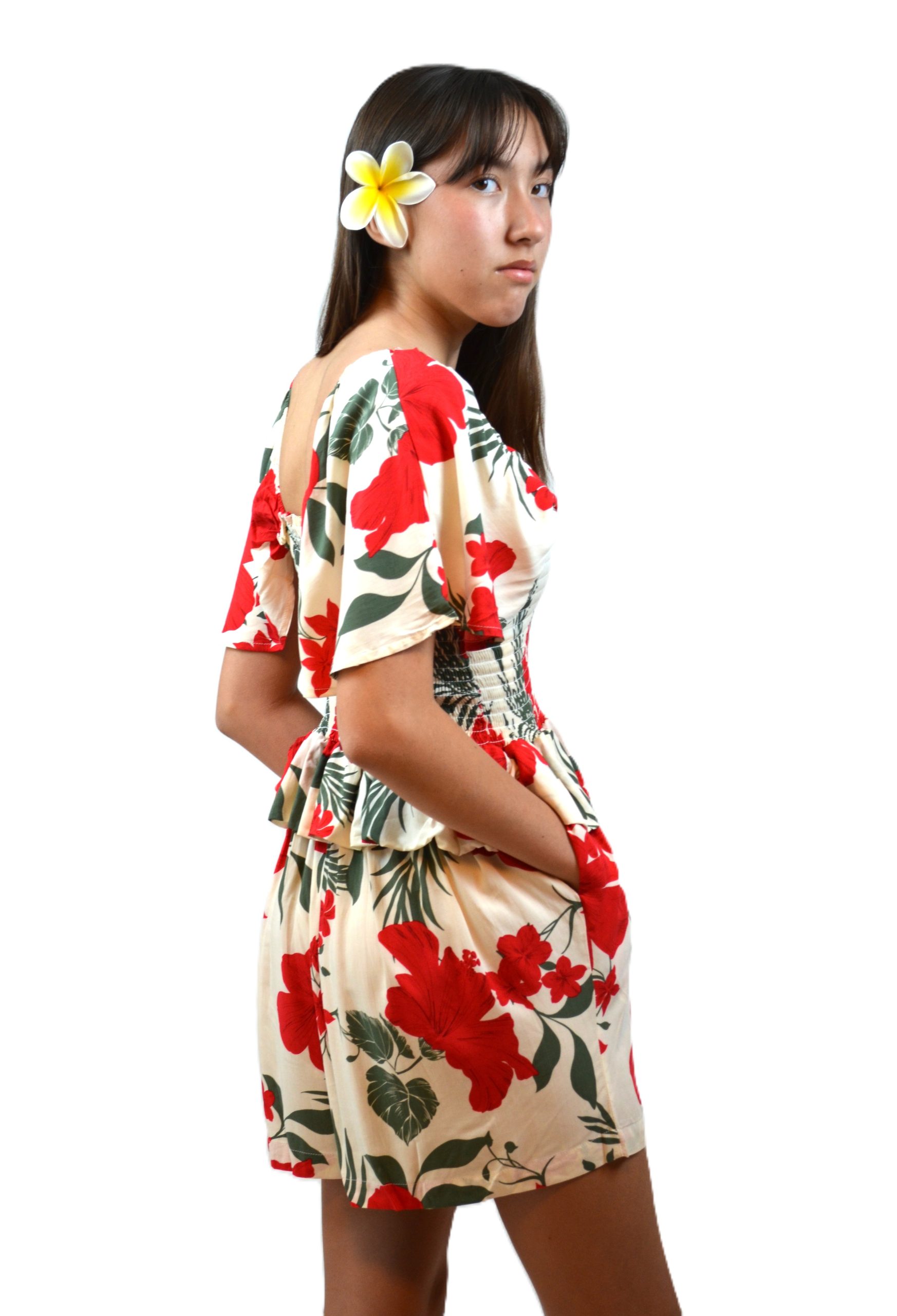 WDH11F: Pixie-shoulder jumpsuit