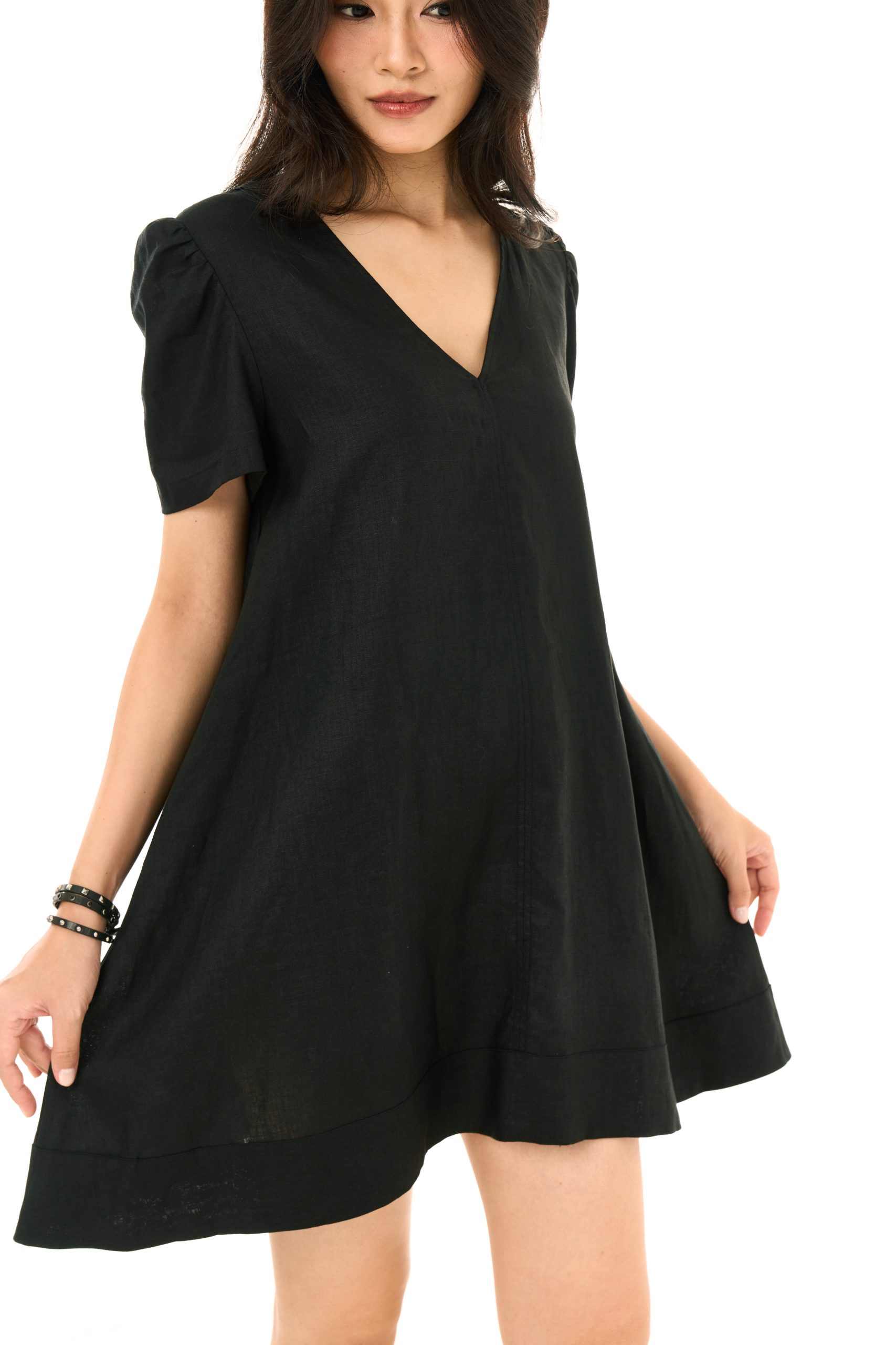 Linen Drift Short Dress