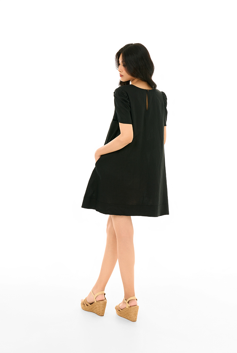 Linen Drift Short Dress