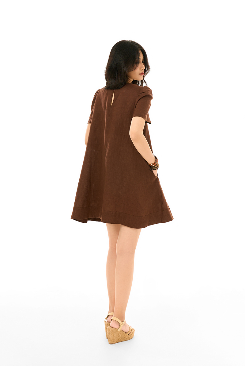 Linen Drift Short Dress