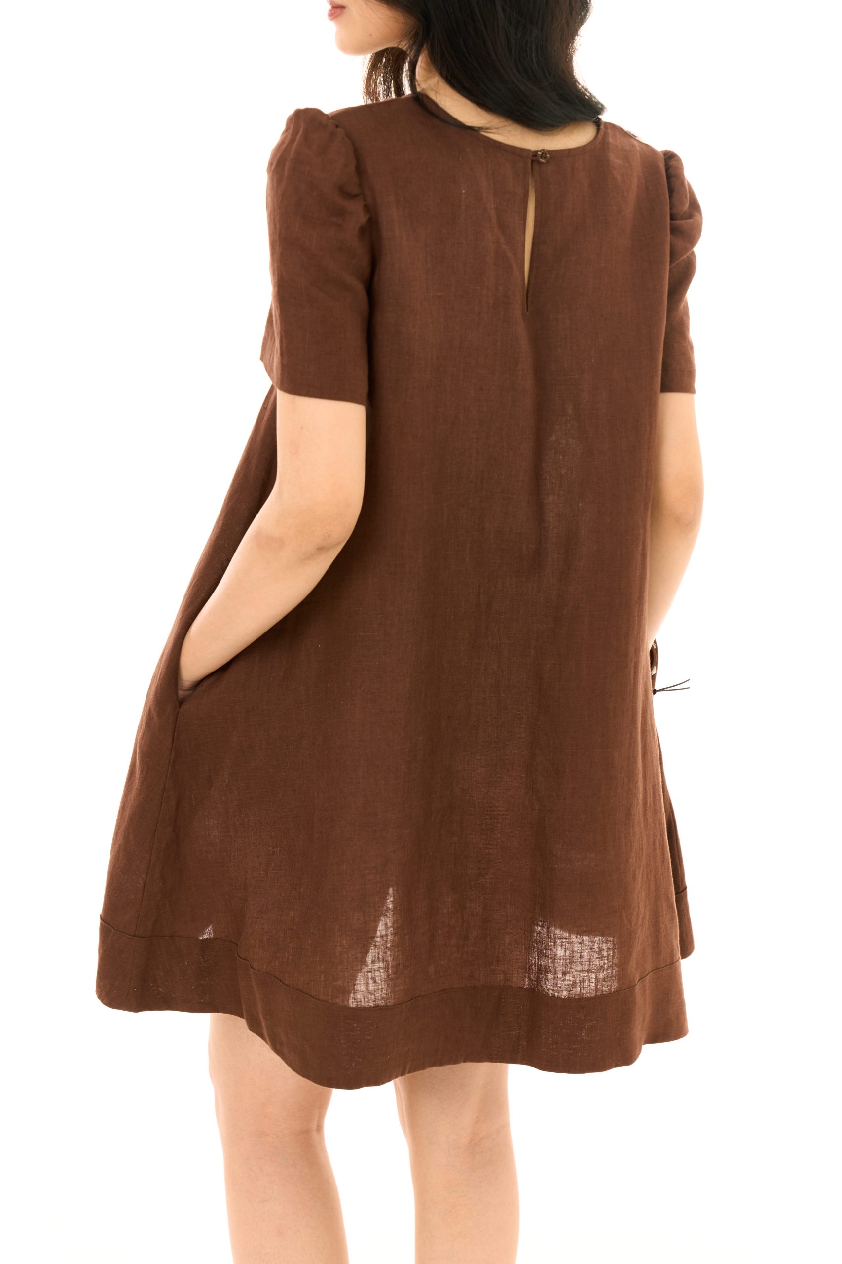 Linen Drift Short Dress